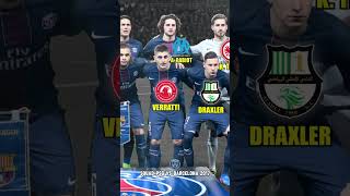 Squad PSG vs Barcelona UCL 2017 bintangbola shortsfeed [upl. by Aititil72]