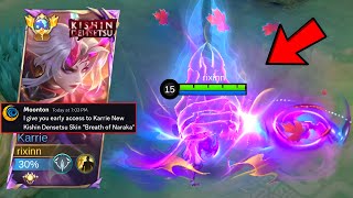 KARRIE NEW KISHIN DENSETSU SKIN quotBREATH OF NARAKAquot IS FINALLY HERE early access [upl. by Bouldon]