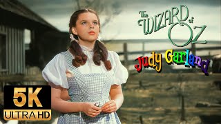 Judy Garland AI 5K Colorized  Restored  The Wizard of Oz  Somewhere Over the Rainbow 1939 [upl. by Yspyg]