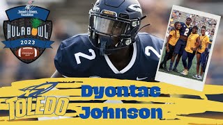 Dyontae Johnson LB Toledo  2023 Hula Bowl Spotlight Zoom Interview [upl. by Tish177]