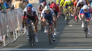 Fernando Gaviria Beats Mark Cavendish At Tour of Oman [upl. by Annel]