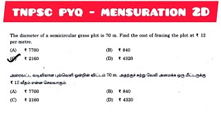 The diameter of a semicircle grass plot is 70 m Find the cost of fencing the plot at rupees 12 per [upl. by Auehsoj]