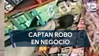 Mujer es captada robando dulcerías del Centro de Monterrey [upl. by Noble290]