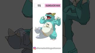 115  ✨Kangaskhan✨ Alternate Shiny Pokémon shorts kangaskhan shinypokemon [upl. by Harret]