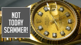 A Scammer Almost Got Her Gold Rolex [upl. by Rivera]