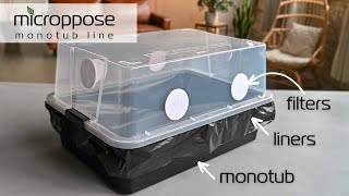 Microppose Monotub Line – Mushroom grow kits [upl. by Akins940]