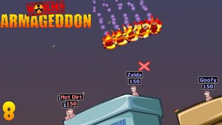 Worms Armageddon 8  Multiplayer With retrobakedgaming [upl. by Brade483]