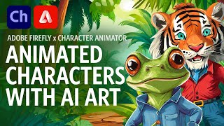 Making Animated Characters with AI Art Adobe Character Animator Tutorial [upl. by Lekcim289]