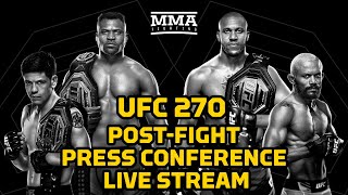 UFC 270 Ngannou vs Gane PostFight Press Conference Live Stream  MMA Fighting [upl. by Norman451]