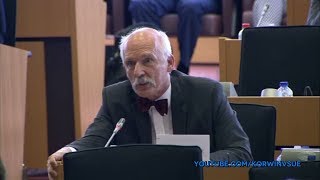 Janusz KorwinMikke vs Mariya Gabriel  mowa nienawiści i fałszywe informacje [upl. by Narmi22]