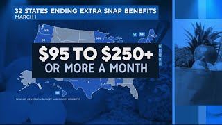 Extra Snap benefits ending on March 1 [upl. by Erdah]