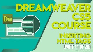 Dreamweaver CS5 tutorials in UrduHindi part 11 inserting HTML tags [upl. by Kelula814]