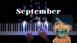 September  Sparky Deathcap Piano Cover [upl. by Enneirdna659]