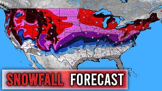 OFFICIAL Snowfall Forecast 2023  2024 [upl. by Eegnat]