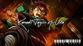 Kamado Tanjiro No Uta Demon Slayer  Kimetsu No Yaiba Rock Version RemixCover [upl. by Enyalb]