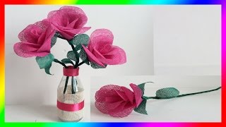 Como hacer rosas💖 Floreros💖 Regalos para día de la madre💖 [upl. by Knowland866]