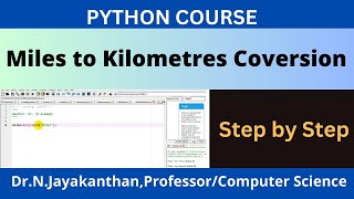 Miles to kilometres conversion  Python Program Convert Miles to Kilometres [upl. by Novaat]