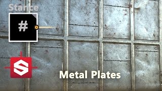 Metal Plates  Substance Designer Material Breakdown [upl. by Anekam239]