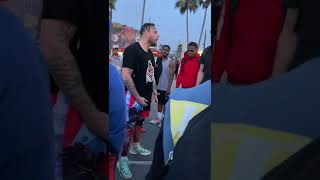 CRSWHT basketball FIGHT backlash VENICE BEACH [upl. by Ardnuhsed]