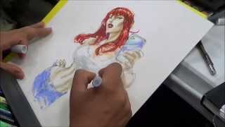 John WatkinsChow drawing Mary Jane Watson [upl. by Asaret791]