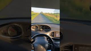 POV CAR TEST DRIVE Dashboard View  Peugeot 308 II SW 2016 Diesel REVIEW [upl. by Annert123]