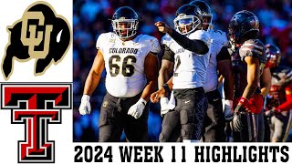 Colorado Buffaloes vs Texas Tech FULL GAME Highlights WEEK 11  College Football 2024 [upl. by Shum]