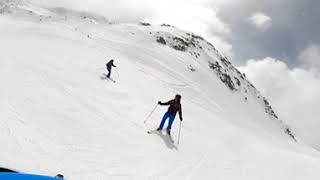 Val Thorens Day 2 Run From VT13 Peclet [upl. by Etnuahc]