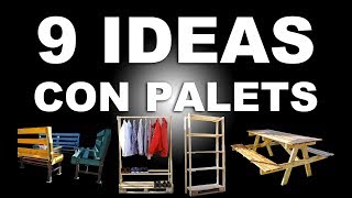 9 ideas con palets de madera [upl. by Gregory]