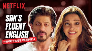 Deepika Is SWOONED By SRKs Brilliant English  Happy New Year [upl. by Hennessey]