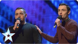 Richard and Adam singing The Impossible Dream  Week 2 Auditions  Britains Got Talent 2013 [upl. by Susannah197]