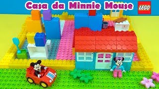 Minnie Mouse Lego House Casa de Lego da Minnie A Lola também participa minniemouse mickeymouse [upl. by Hauge]