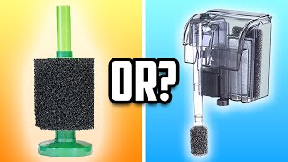 Hang on Back Filters Vs Sponge Filters Which Is Best [upl. by Andaira247]