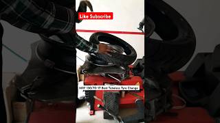 1307017 MRF Zapper tubeless tyre change with Tyre Changer Machine shortsfeed shorts viral [upl. by Baudoin]