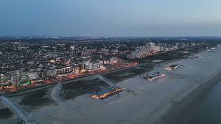 Noordwijk aan zee in de avond  drone video [upl. by Allemahs413]