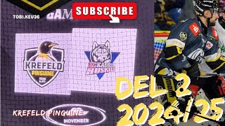 DEL2  Krefeld Pinguine vs EC Kassel Huskies  17 Spieltag  20242025 [upl. by Alitta]