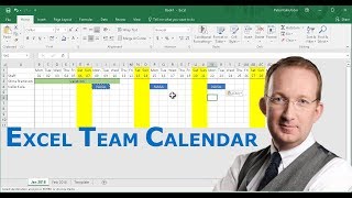 Create a Team Calendar in Excel [upl. by Vesta]