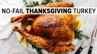 EASY THANKSGIVING TURKEY  how to cook and carve the BEST turkey recipe [upl. by Cirnek]