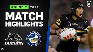 NRL 2024  Panthers v Eels  Match Highlights [upl. by Amarillis]