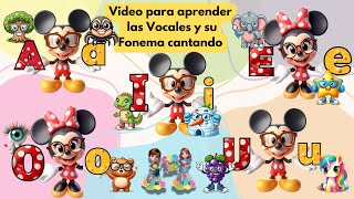 Canción para Aprender las 5 vocales y su fonema con CYR ABC cancioneseducativas para niños [upl. by Kellyann]