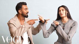 NewlyWeds KL Rahul amp Athiya Shetty Take The Relationship Quiz  Vogue India [upl. by Ernestus578]