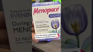 Menopace  I dont like taking supplements but these are actually worth it [upl. by Emalia38]