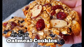 Air Fryer Oatmeal Cookies  How to make Oatmeal Cookies [upl. by Aicatsue]