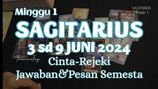 7 HARI KEDEPAN♐ZODIAK SAGITARIUS 39 JUNI 2024 RAMALAN TAROT MINGGU ke 1 7hariramalanzodiak [upl. by Bowe]