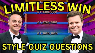 Limitless Win Style Quiz Questions  Numerical Answers Play Along [upl. by Landau97]