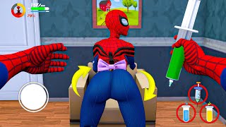 Playing as SpiderMan Hulk Batman Venom Spiderman Family in Granny House  Megamix [upl. by Waddell]