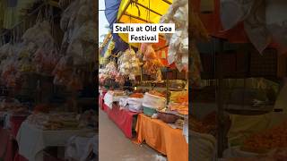 Stalls at old Goa feast Exposition of Relic Of St Francis Xavier Old box [upl. by Krystin]