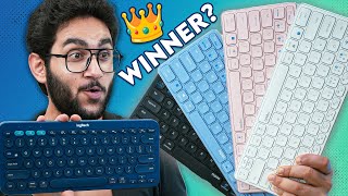 Logitech K380 Vs Rapoo E9050  Best Multi Device Wireless Keyboard For Your Work Desk [upl. by Deeanne]