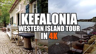 Kefalonia Greece  Western Island Tour  Xi beach Winery amp Monastery [upl. by Yeniar]