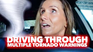 DRIVING THROUGH MULTIPLE TORNADO WARNINGS  FILMING DAY  Family 5 Vlogs [upl. by Adnuahsar430]