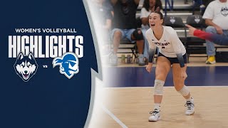 HIGHLIGHTS  UConn Volleyball vs Seton Hall [upl. by Illoh]